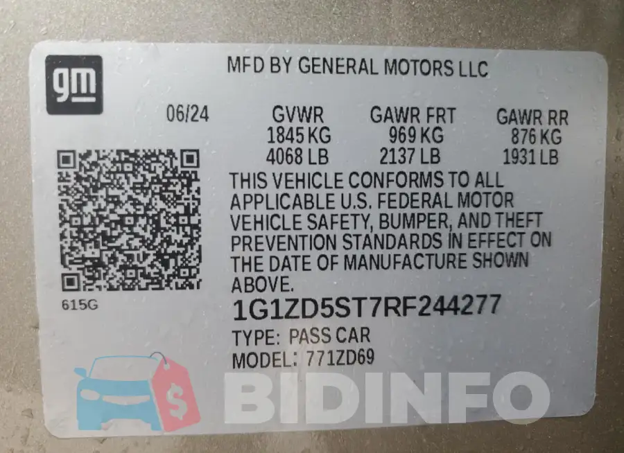1G1ZD5ST7RF244277 Photo# 12
