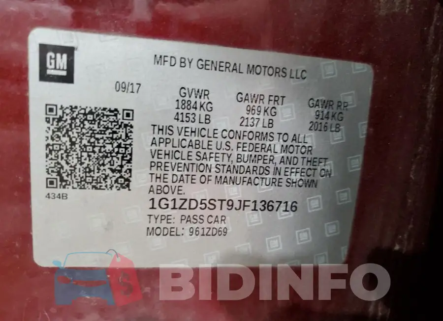 1G1ZD5ST9JF136716 Photo# 12