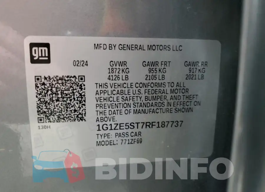 1G1ZE5ST7RF187737 Photo# 12