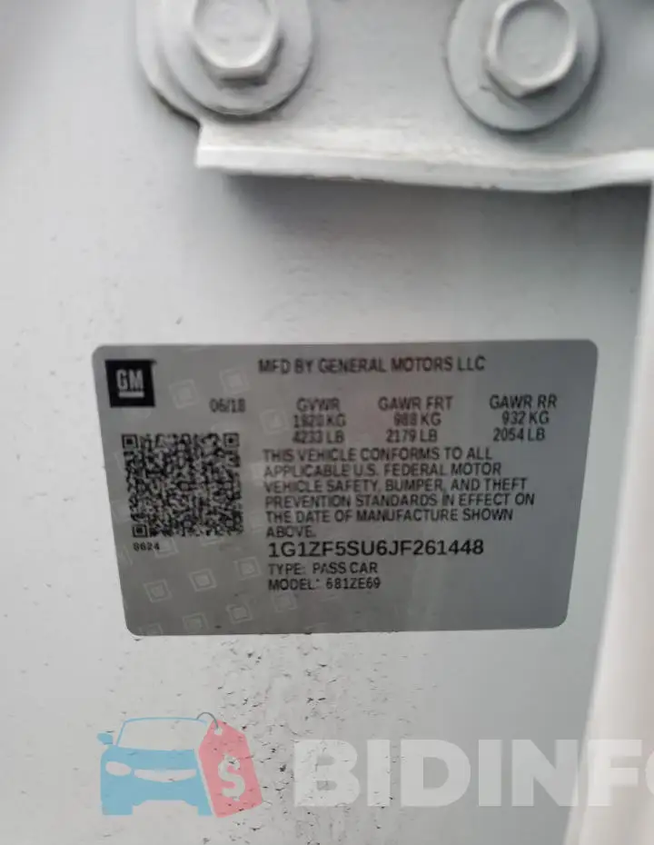 1G1ZF5SU6JF261448 Photo# 13