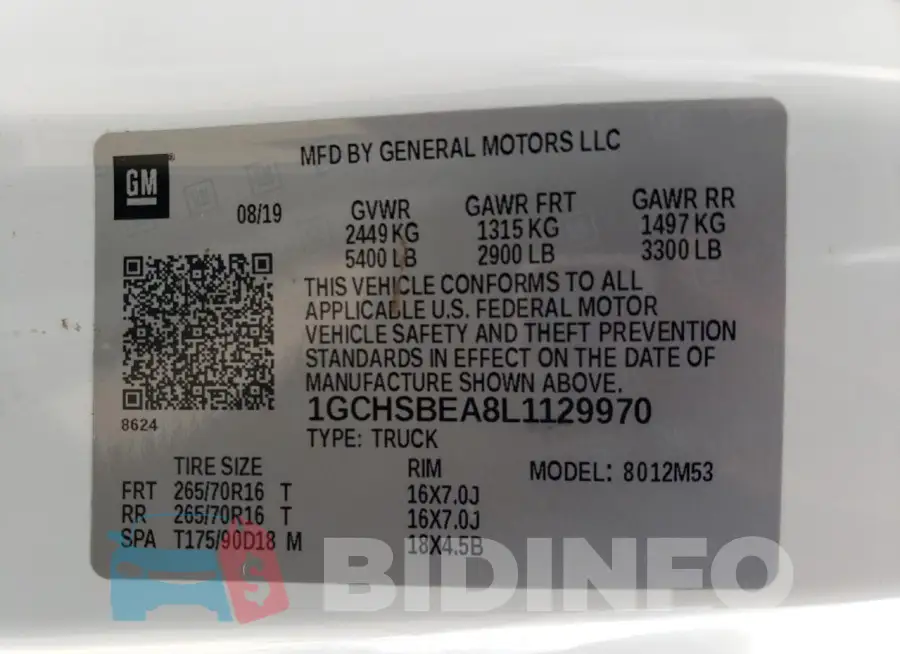 1GCHSBEA8L1129970 Photo# 12