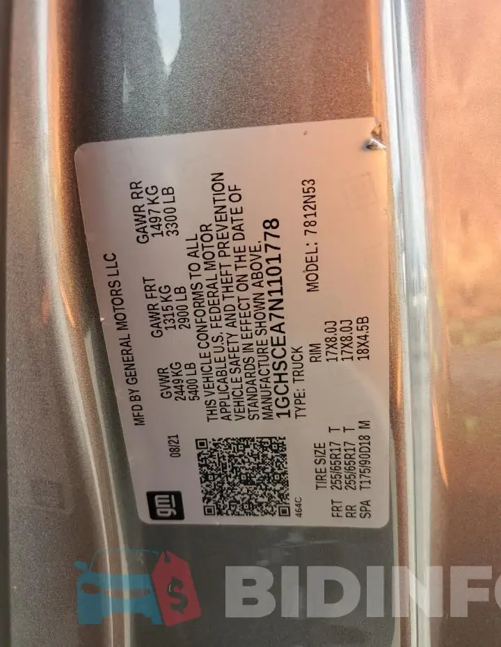 1GCHSCEA7N1101778 Photo# 13