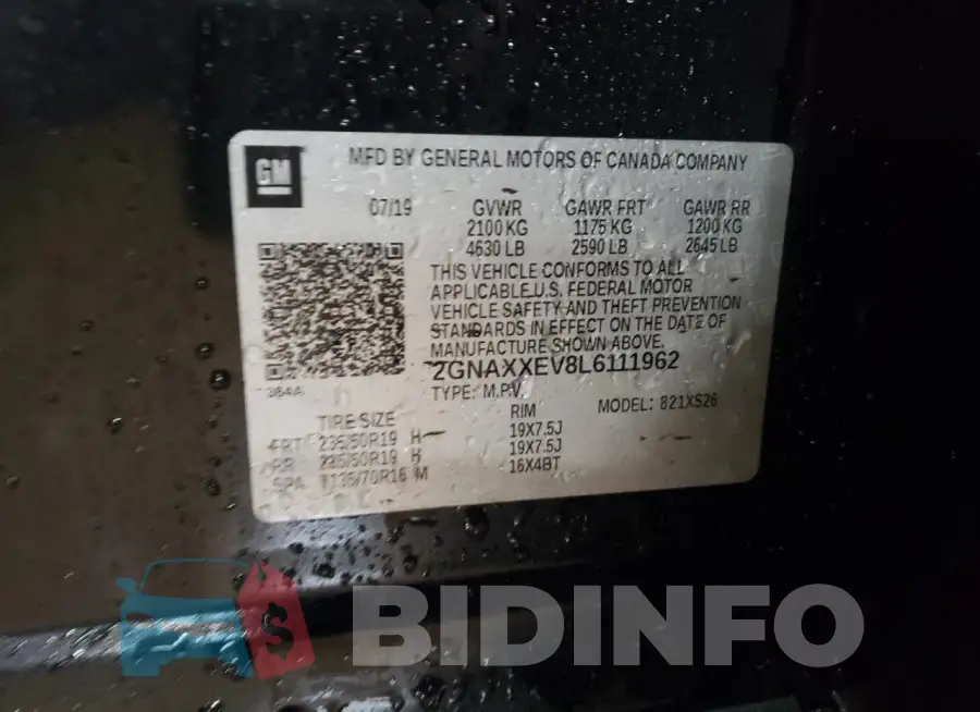 2GNAXXEV8L6111962 Photo# 13