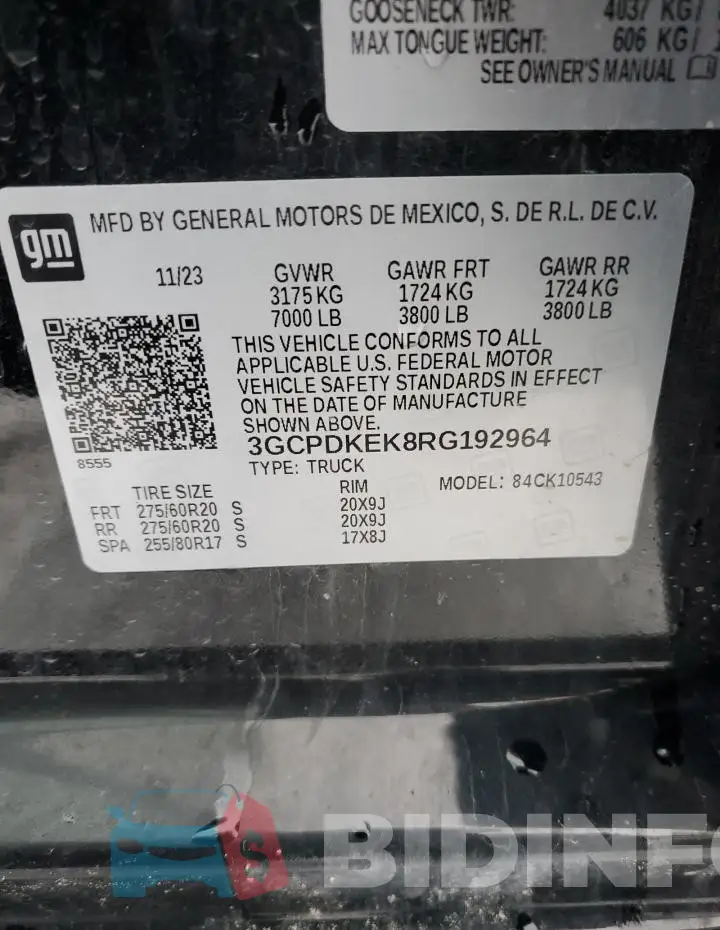 3GCPDKEK8RG192964 Photo# 12