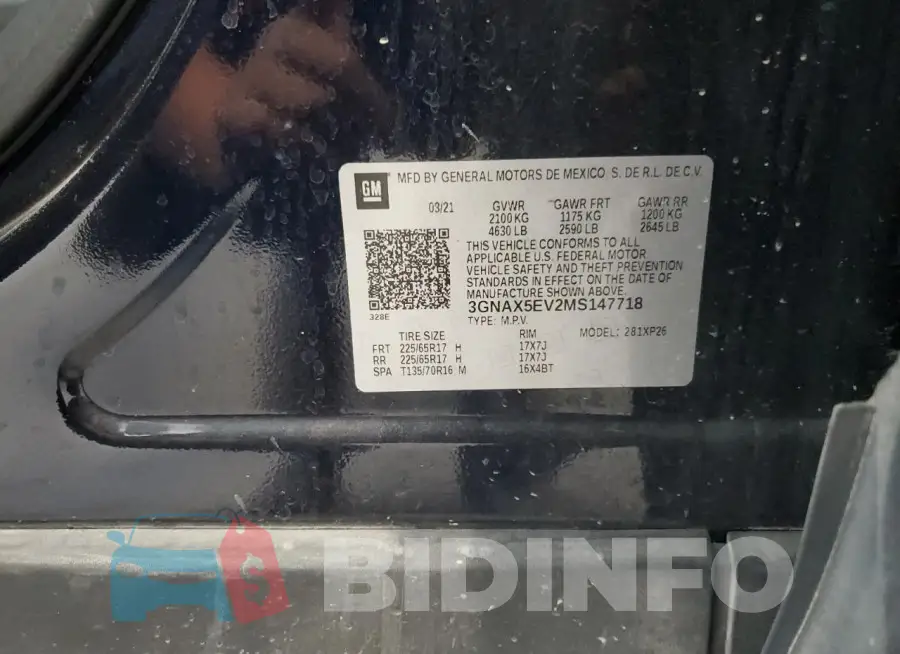 3GNAX5EV2MS147718 Photo# 13