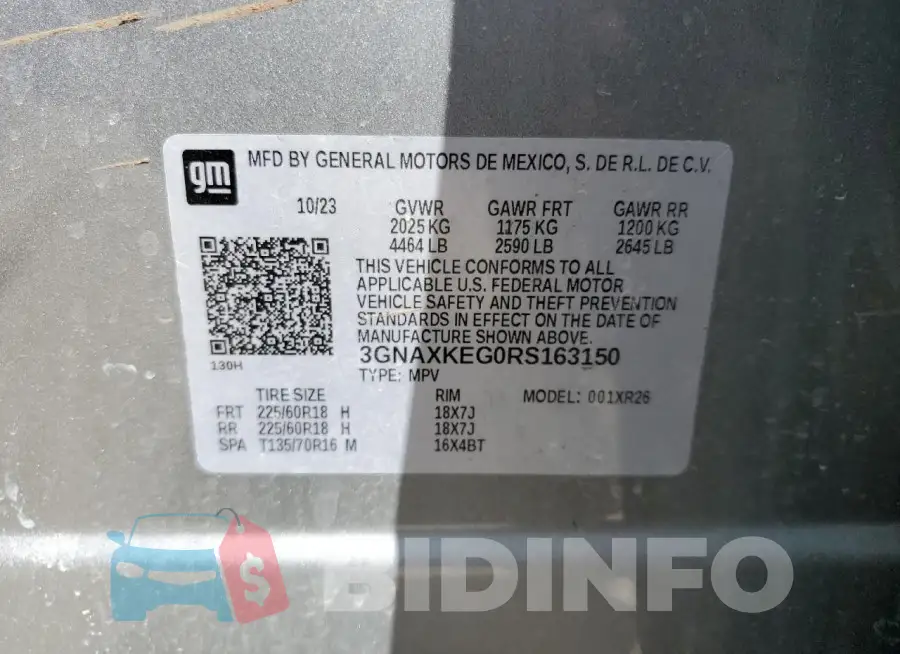 3GNAXKEG0RS163150 Photo# 13