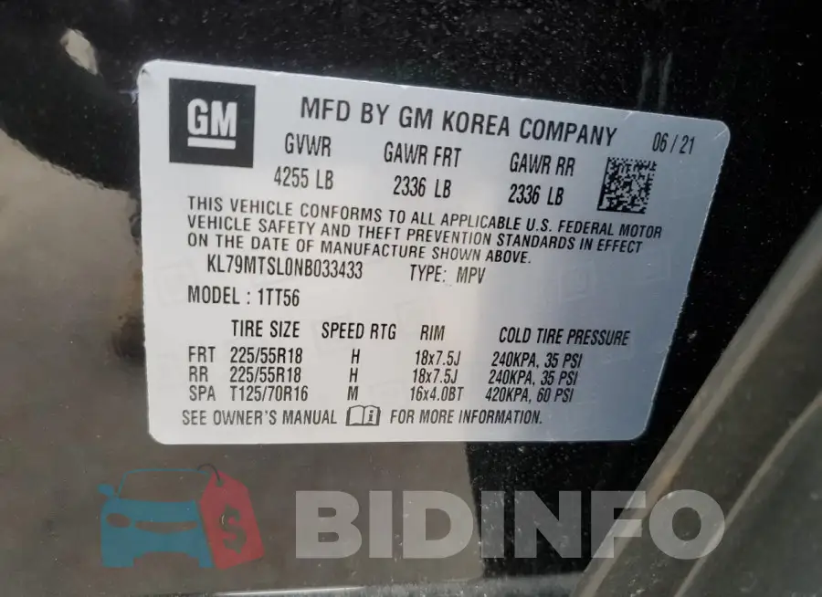 KL79MTSL0NB033433 Photo# 14