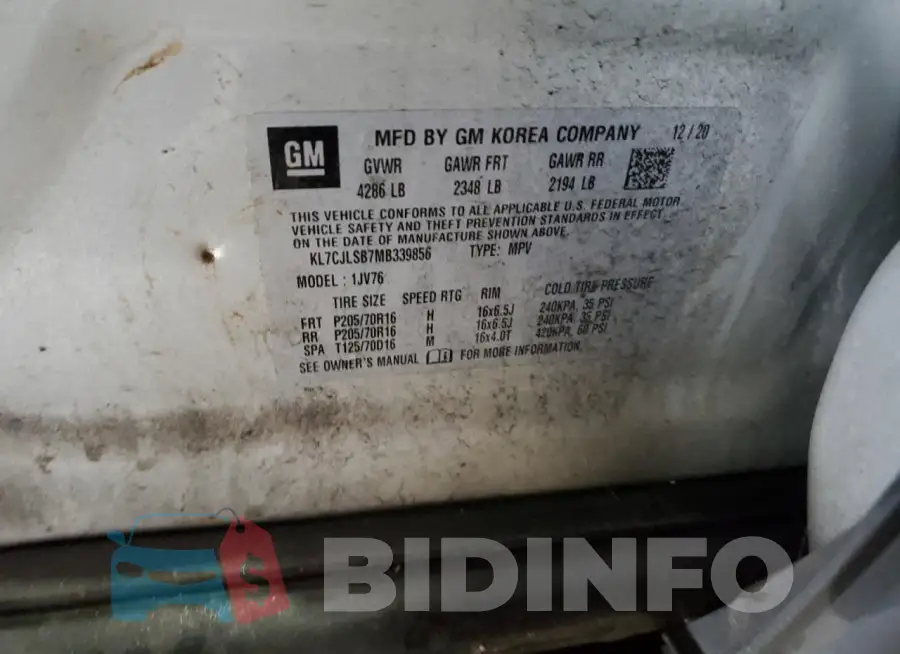 KL7CJLSB7MB339856 Photo# 13