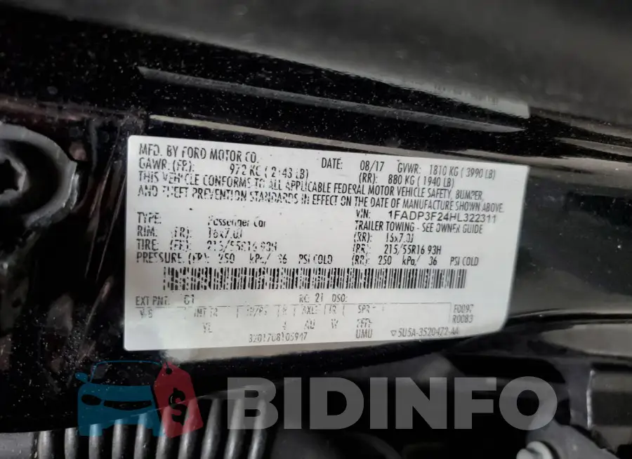 1FADP3F24HL322311 Photo# 13