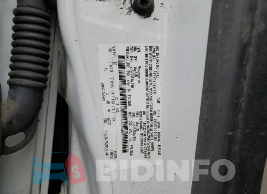 1FADP3F29GL273444 Photo# 12
