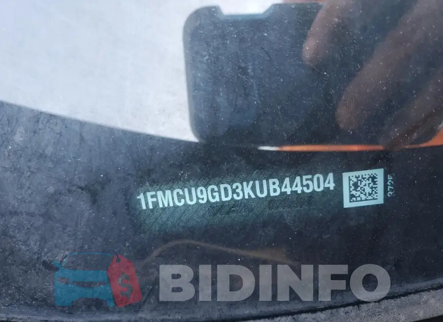 1FMCU9GD3KUB44504 Photo# 13