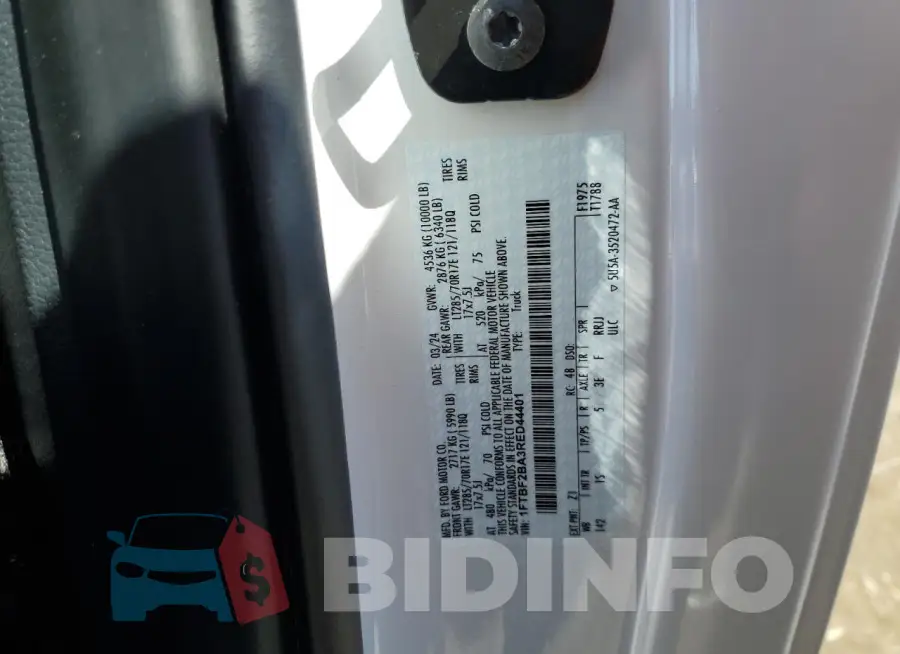 1FTBF2BA3RED44401 Photo# 12