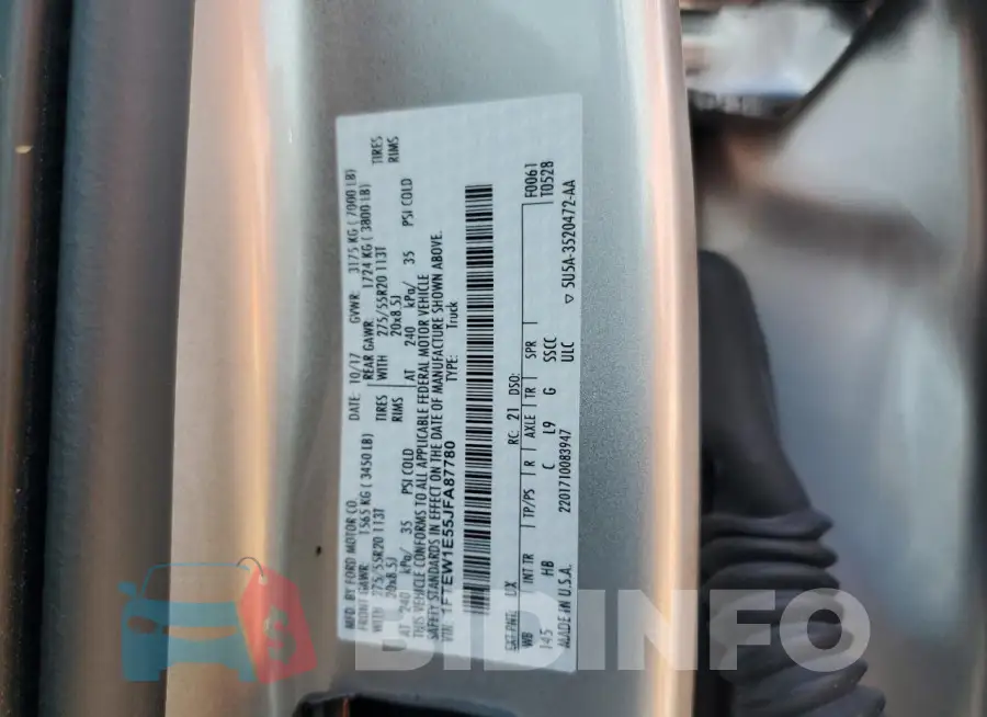 1FTEW1E55JFA87780 Photo# 12