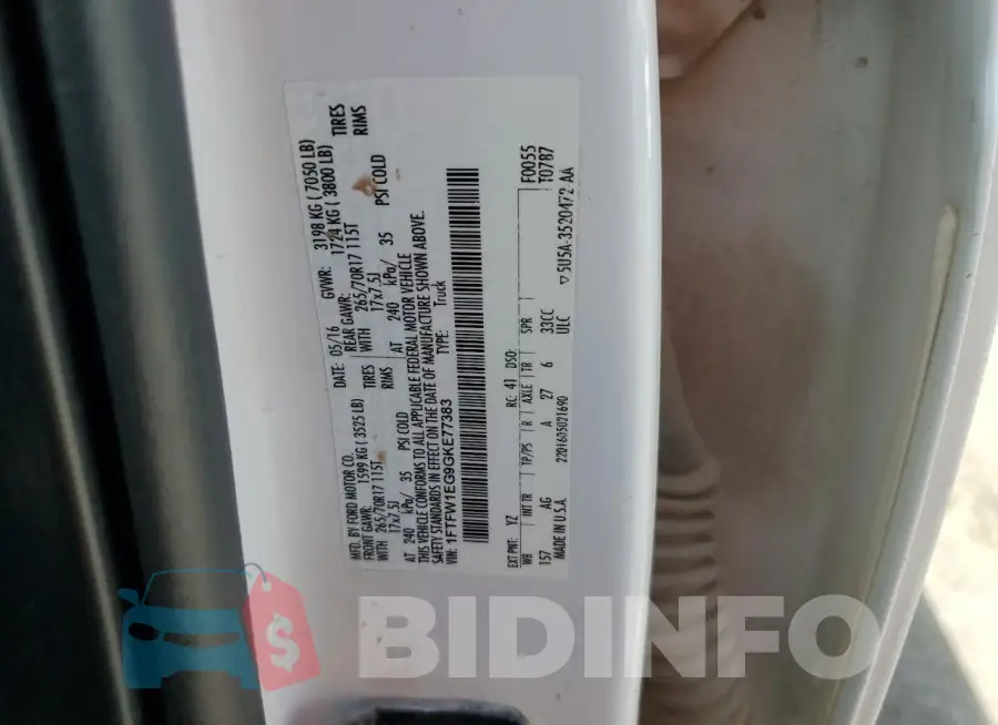 1FTFW1EG9GKE77383 Photo# 12