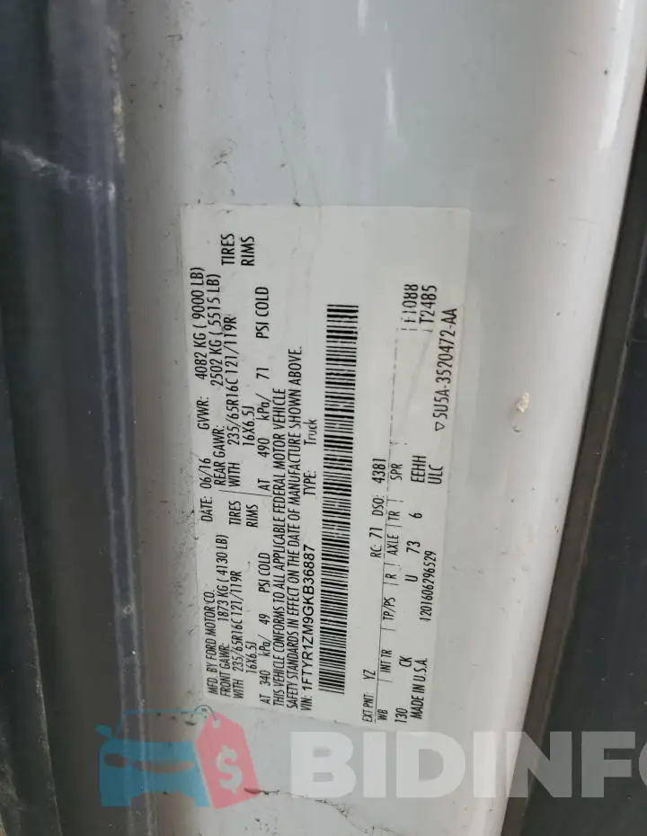 1FTYR1ZM9GKB36887 Photo# 13