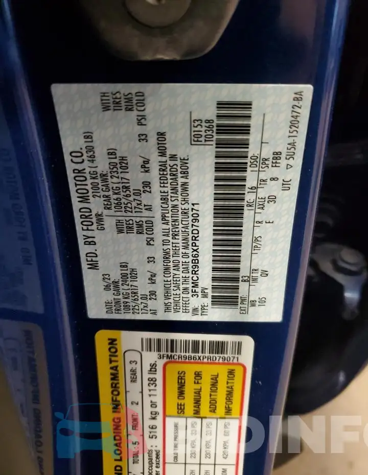 3FMCR9B6XPRD79071 Photo# 13