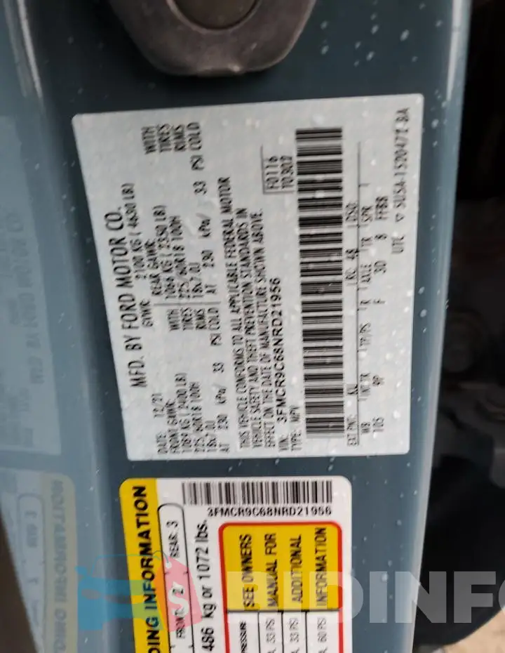 3FMCR9C68NRD21956 Photo# 12