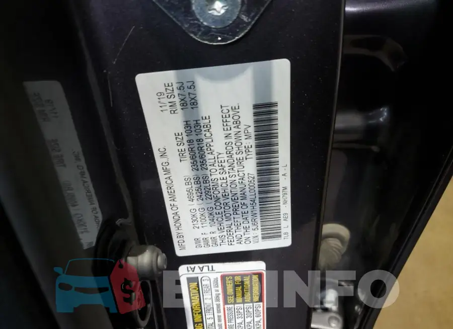 5J6RW1H54LL000527 Photo# 13