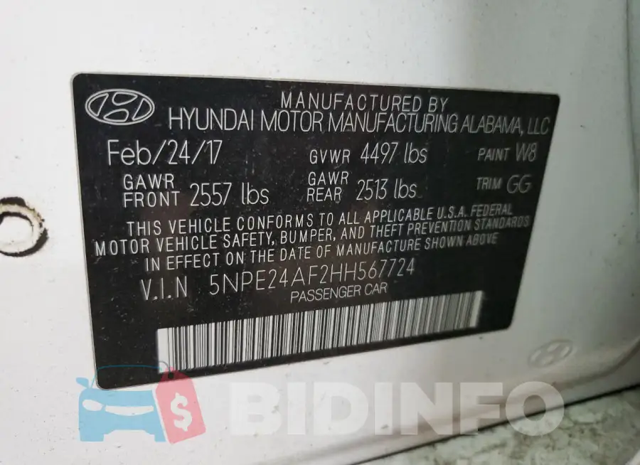 5NPE24AF2HH567724 Photo# 13
