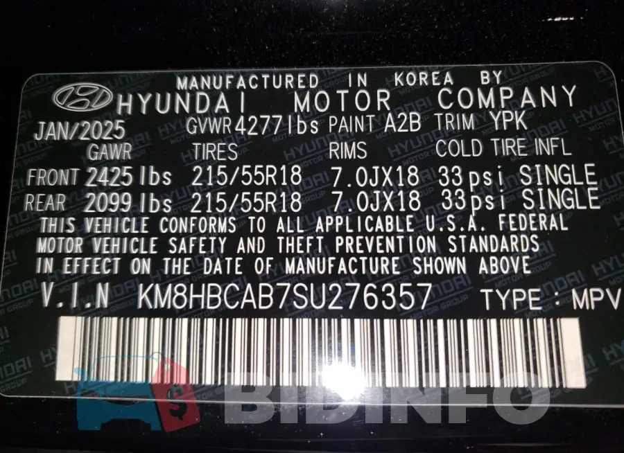 KM8HBCAB7SU276357 Photo# 13