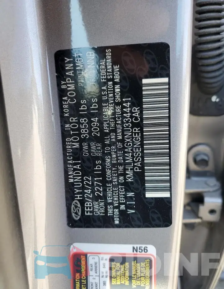 KMHLM4AGXNU334441 Photo# 13
