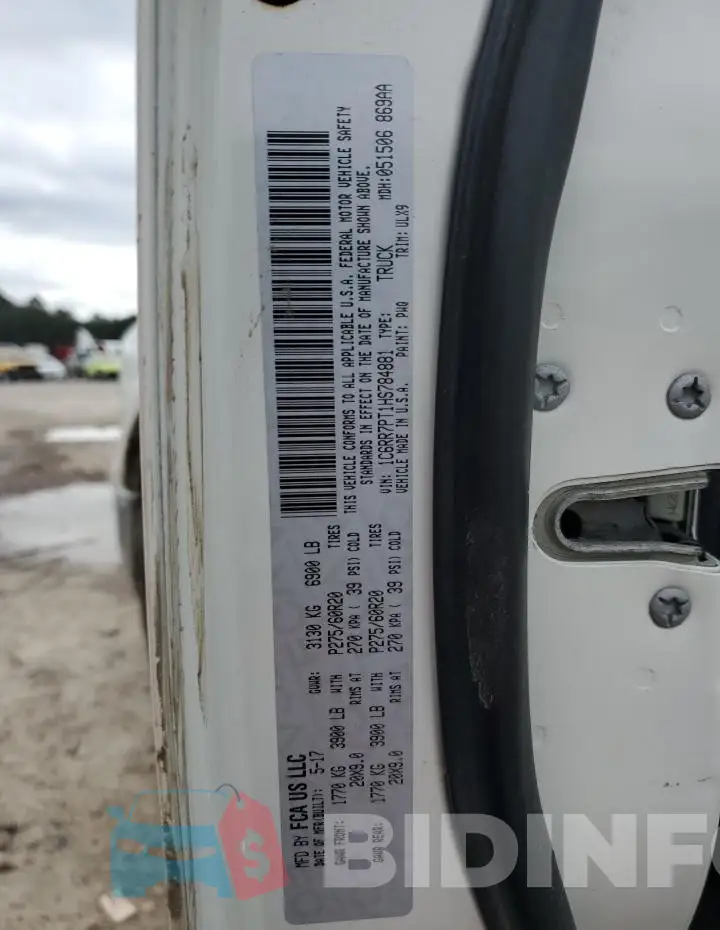 1C6RR7PT1HS784881 Photo# 12