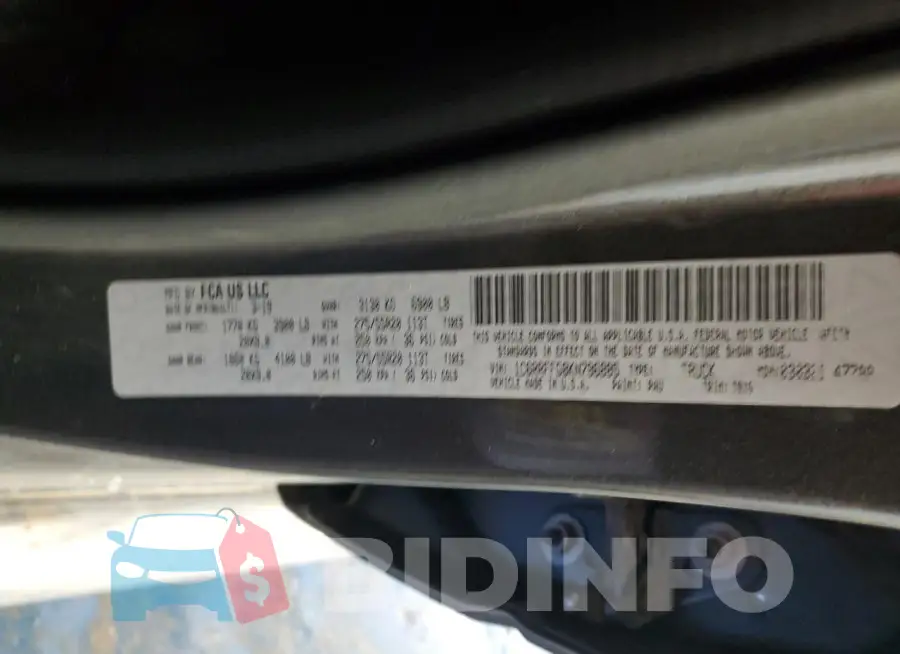 1C6RRFFG8KN796885 Photo# 12