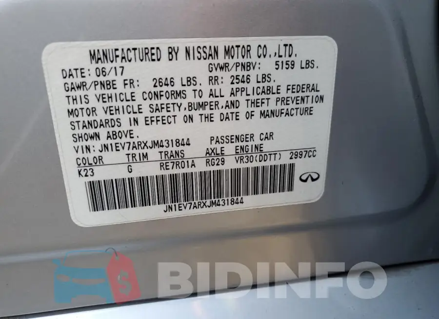 JN1EV7ARXJM431844 Photo# 12