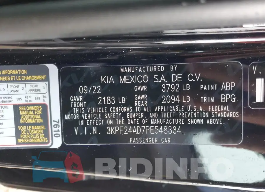 3KPF24AD7PE548334 Photo# 12