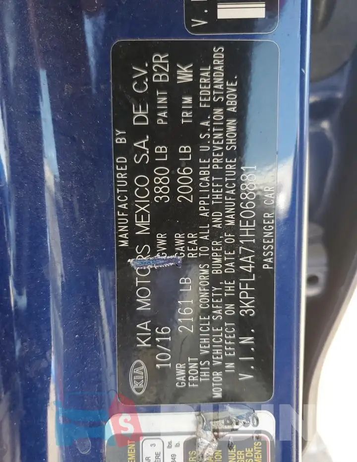 3KPFL4A71HE068881 Photo# 12