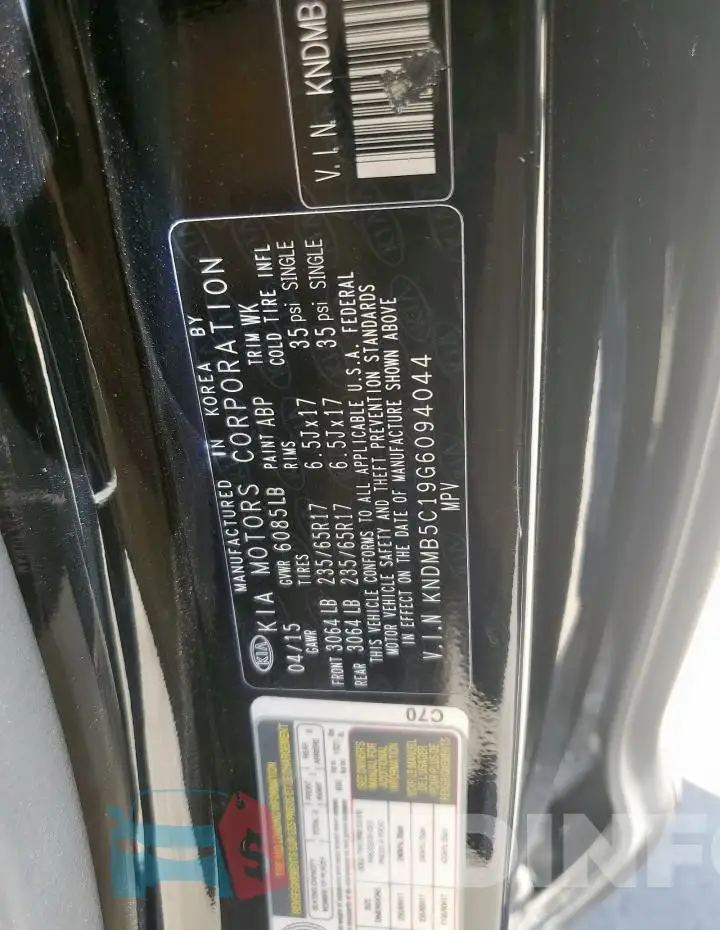 KNDMB5C19G6094044 Photo# 13