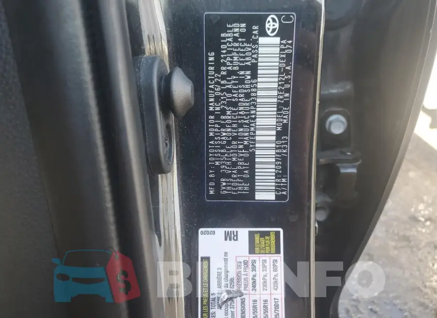 5YFEPMAE4NP338856 Photo# 13