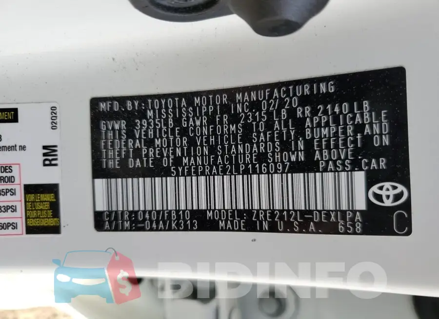 5YFEPRAE2LP116097 Photo# 12