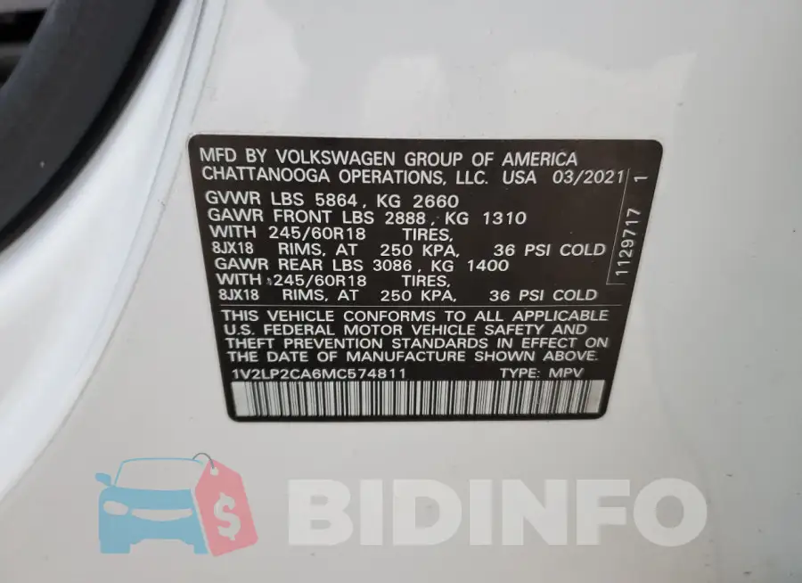 1V2LP2CA6MC574811 Photo# 14