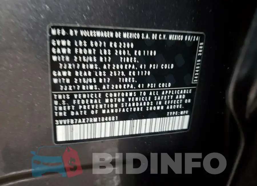 3VVFB7AX7RM184681 Photo# 12