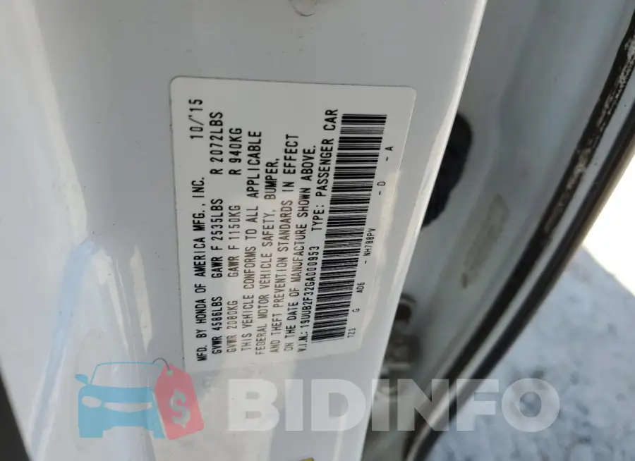 19UUB2F32GA000953 Photo# 13