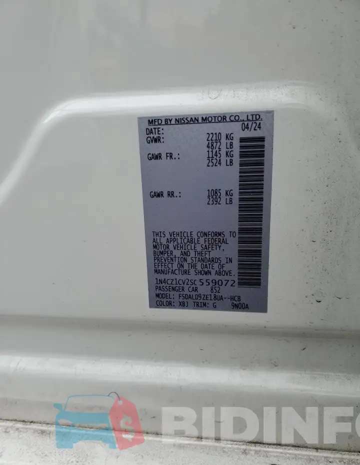 1N4CZ1CV2SC559072 Photo# 12