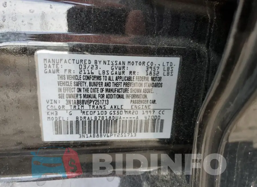 3N1AB8BV6PY251713 Photo# 12