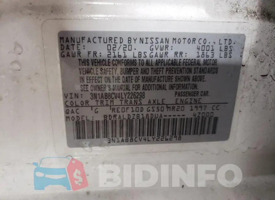 3N1AB8CV4LY226298 Photo# 12