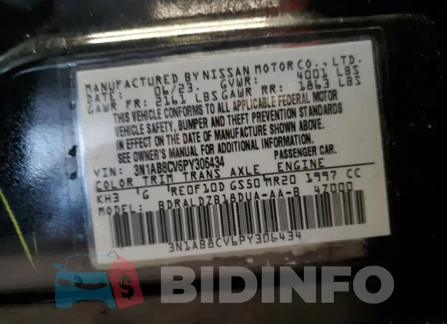3N1AB8CV6PY306434 Photo# 12