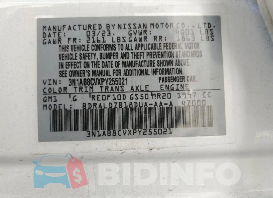 3N1AB8CVXPY255021 Photo# 12