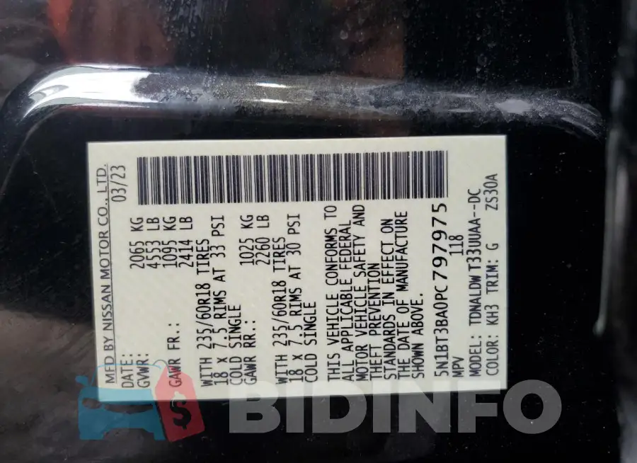 5N1BT3BA0PC797975 Photo# 13