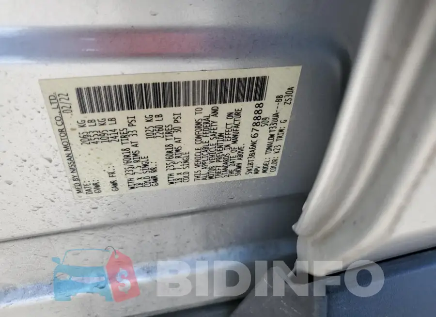 5N1BT3BA6NC678888 Photo# 13