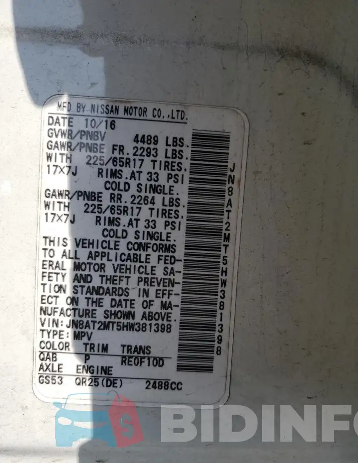 JN8AT2MT5HW381398 Photo# 14
