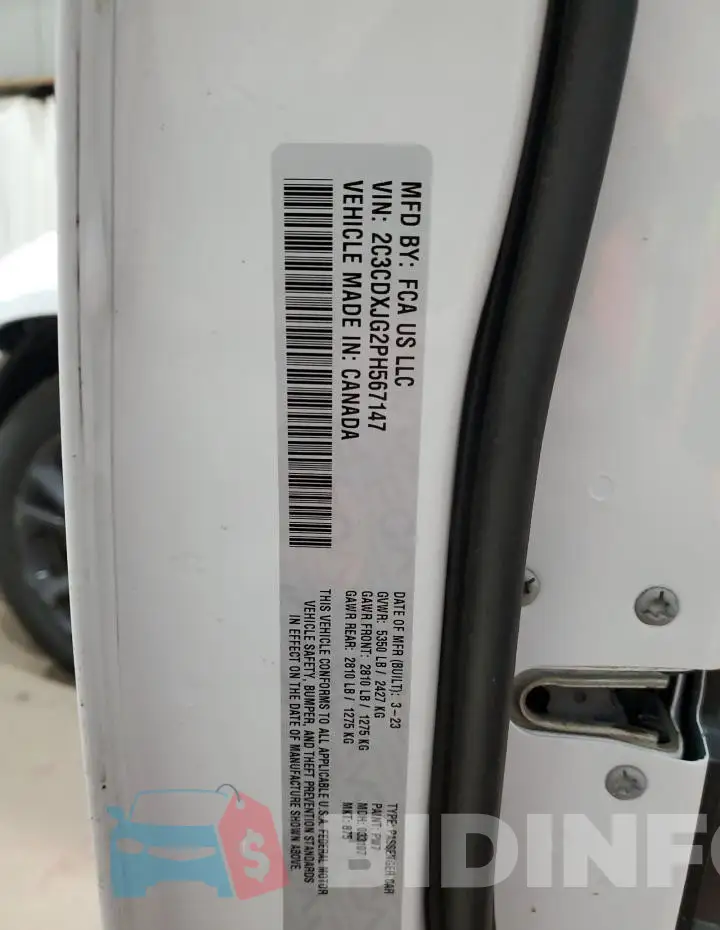 2C3CDXJG2PH567147 Photo# 12