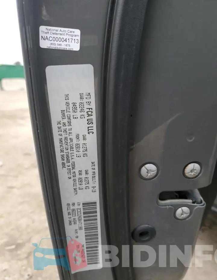 2C3CDZAG9KH711989 Photo# 12