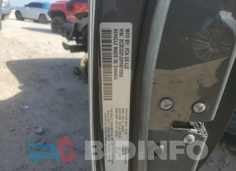 2C3CDZFJ5PH678968 Photo# 13