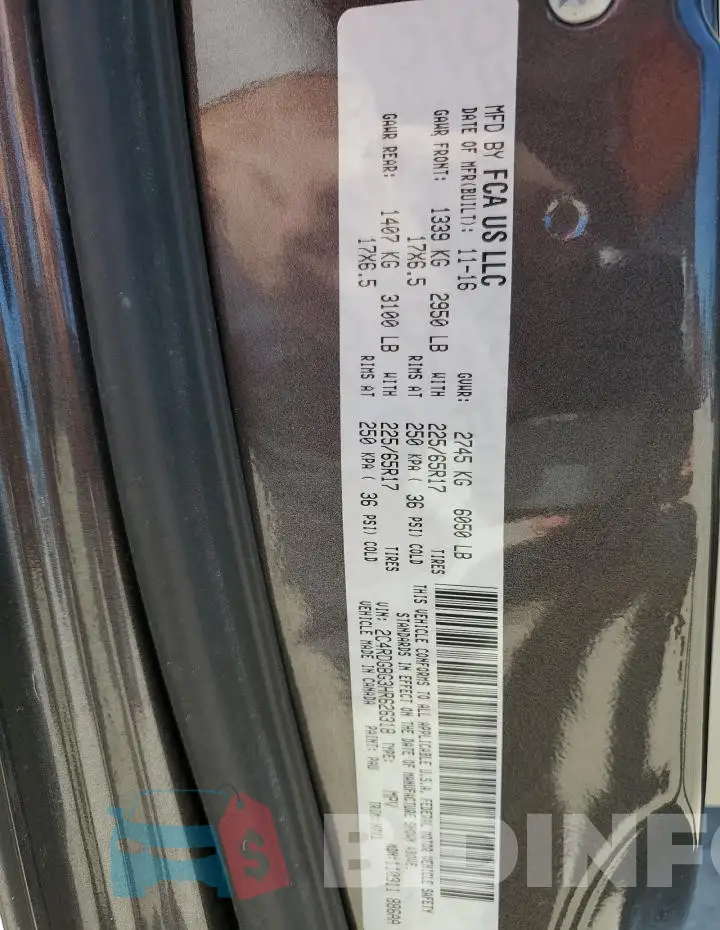 2C4RDGBG3HR626318 Photo# 14