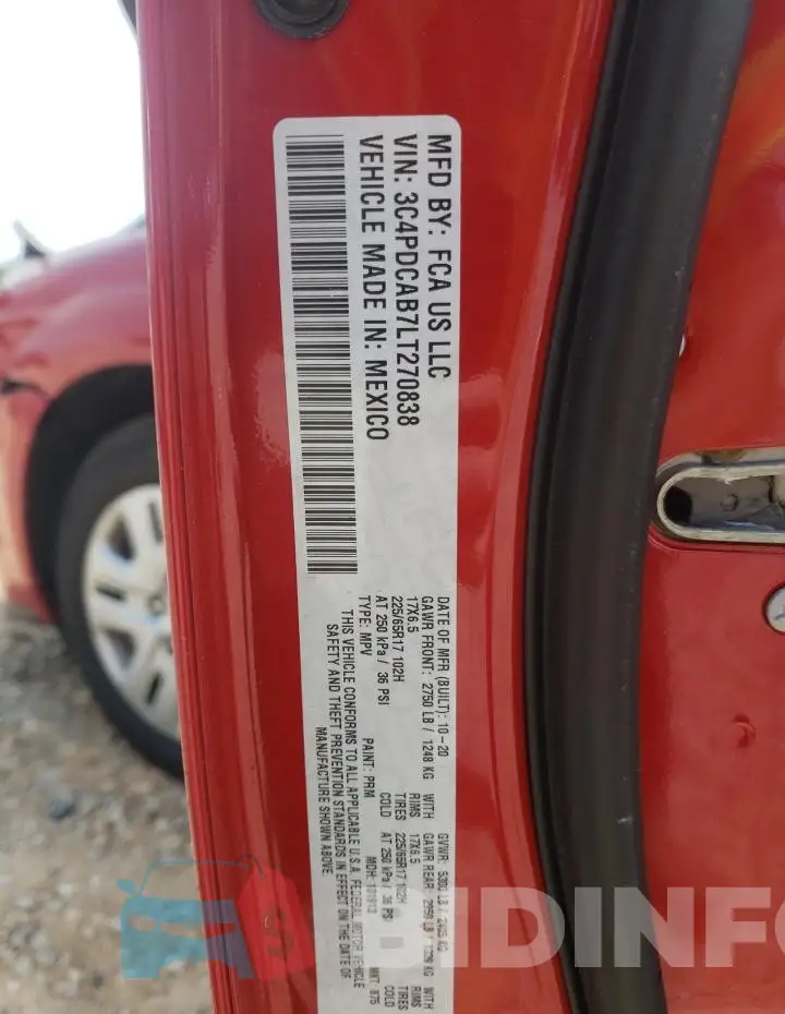 3C4PDCAB7LT270838 Photo# 14