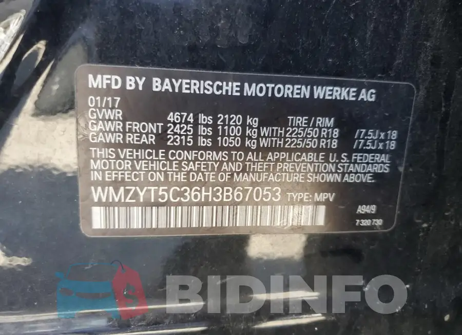 WMZYT5C36H3B67053 Photo# 12